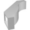 Ekena Millwork 3-in. W x 10-in. D x 14-in. H Baker Architectural Grade PVC Knee Brace BRCP03X10X14BKR - alternate 6